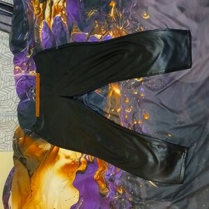 Faux leather 96% polyester 4% spandex